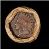 Image 3 : Mixed small cents 1c orig shotgun roll, 1916-d Wheat Cent, 1890 Indian Cent other end, Brandt Wrappe