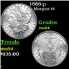 Image 1 : 1886-p Morgan Dollar $1 Grades Choice Unc