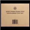 Image 2 : Sealed 2020 United States Mint Set in Original Government Shipped Box, Never Opened! 20 Coins Inside