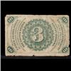 Image 3 : 1865 US Fractional Currency 3c Third Issue Fr-1226 Washingon Light Background Grades f, fine