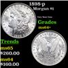 Image 1 : 1898-p Morgan Dollar $1 Grades Choice+ Unc