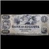 Image 2 : May 1, 1861 $1 Confederate States Bank of Augusta GA Obsolete Currency Note Grades f+