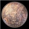 Image 3 : ***Auction Highlight*** 1888-p Morgan Dollar Colorfully Toned $1 Graded ms66 By SEGS (fc)