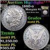 Image 1 : ***Auction Highlight*** 1880-o Morgan Dollar $1 Graded Select Unc PL By USCG (fc)
