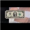 Image 4 : 2003A $2 Federal Reserve Note, Uncirculated 2008 BEP Folio Issue (Dallas, TX) Grades Gem CU