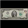 Image 2 : 1976 $2 Federal Reserve Note 1st Day of Issue, with Stamp Grades Gem CU