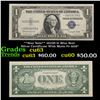 Image 1 : **Star Note** 1935H $1 Blue Seal Silver Certificate With Motto Fr-1618* Grades Select CU