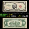 Image 1 : 1953C $2 Red Seal United States Note Key To The Series Grades vf++