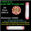 Image 1 : Shotgun Lincoln 1c roll, 1962-d 50 pcs Bank Wrapper.