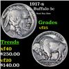 Image 1 : 1917-s Buffalo Nickel 5c Grades vf+