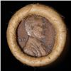 Image 2 : Mixed small cents 1c orig shotgun roll, 1919-s Wheat Cent, 1897 Indian Cent other end, Brandt Wrappe