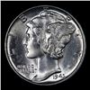Image 2 : 1943-p Mercury Dime Near TOP POP! 10c Graded ms67+ BY SEGS