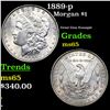 Image 1 : 1889-p Morgan Dollar $1 Grades GEM Unc
