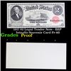 Image 1 : Proof 1917 $2 Legal Tender Note - BEP Intaglio Souvenir Card Fr-60 Grades Proof
