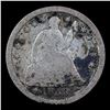 Image 2 : 1853-p Seated Liberty Half Dime 1/2 10c Grades vg+