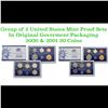 Image 1 : Group of 2 United States Mint Proof Sets 2000-2001 20 coins.