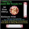 Image 1 : Shotgun Lincoln 1c roll, 1980-p 50 pcs Bank Wrapper.