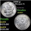 Image 1 : 1896-p Morgan Dollar $1 Grades Choice+ Unc