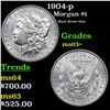 Image 1 : 1904-p Morgan Dollar $1 Grades Select+ Unc