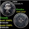 Image 1 : 1964 Canada Dollar $1 Grades GEM++ DMPL