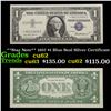 Image 1 : **Star Note** 1957 $1 Blue Seal Silver Certificate Grades Select CU