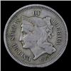 Image 2 : 1867 Three Cent Copper Nickel 3cn Grades f+