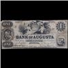 Image 2 : May 1, 1861 $1 Confederate States Bank of Augusta GA Obsolete Currency Note Grades vf+