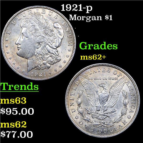 1921-p Morgan Dollar $1 Grades Select Unc