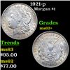 Image 1 : 1921-p Morgan Dollar $1 Grades Select Unc
