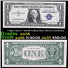 Image 1 : **Star Note** 1957B $1 Blue Seal Silver Certificate Grades Choice AU/BU Slider