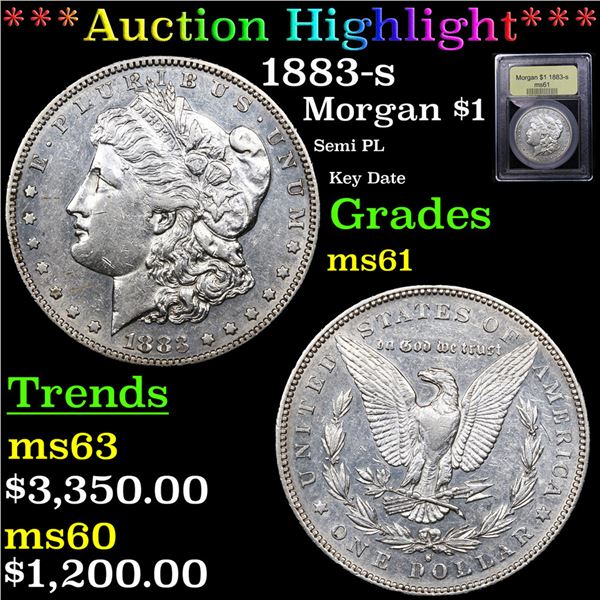 ***Auction Highlight*** 1883-s Morgan Dollar $1 Graded BU+ By USCG (fc)