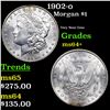 Image 1 : 1902-o Morgan Dollar $1 Grades Choice+ Unc