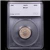 Image 4 : 1866 Rays Shield Nickel 5c Graded ms63+ BY SEGS