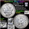 Image 1 : ***Auction Highlight*** 1901-p Morgan Dollar Mint Error vam 15 R5 $1 Graded ms63 By SEGS (fc)