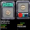 Image 1 : 1938-d/s Buffalo Nickel 5c Graded au58 By ICG