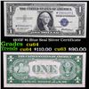 Image 1 : 1935F $1 Blue Seal Silver Certificate Grades Choice CU