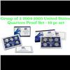 Image 1 : Group of 2 2004-2005 United States Quarters Proof Set - 10 pc set - Low Mintage