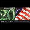 Image 2 : 2003A $2 Federal Reserve Note, Uncirculated 2008 BEP Folio Issue (San Francisco, CA) Grades Gem CU