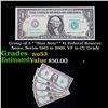 Image 1 : Group of 5 **Star Note** $1 Federal Reserve Notes, Series 1963 to 2009, VF to CU Grade Grades Select