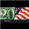 Image 2 : 2003A $2 Federal Reserve Note, Uncirculated 2008 BEP Folio Issue (Atlanta, GA) Grades Gem CU