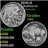 Image 1 : 1926-d Buffalo Nickel 5c Grades vf+