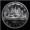 Image 3 : 1963 Canada Dollar $1 Grades GEM Unc PL