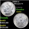 Image 1 : 1884-o Morgan Dollar $1 Grades Choice+ Unc