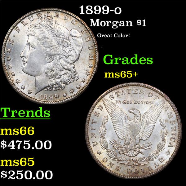 1899-o Morgan Dollar $1 Grades GEM+ Unc