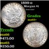 Image 1 : 1899-o Morgan Dollar $1 Grades GEM+ Unc