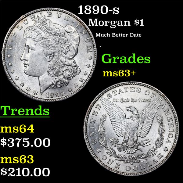 1890-s Morgan Dollar $1 Grades Select+ Unc