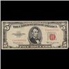 Image 2 : 1953C $5 Red Seal United States Note Grades vf++