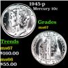 Image 1 : 1945-p Mercury Dime 10c Grades GEM++ Unc