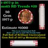 Image 1 : Shotgun Lincoln 1c roll, 1979-p 50 pcs Bank Wrapper.