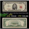 Image 1 : **Star Note** 1963 $5 Red Seal United States Note Grades vf++